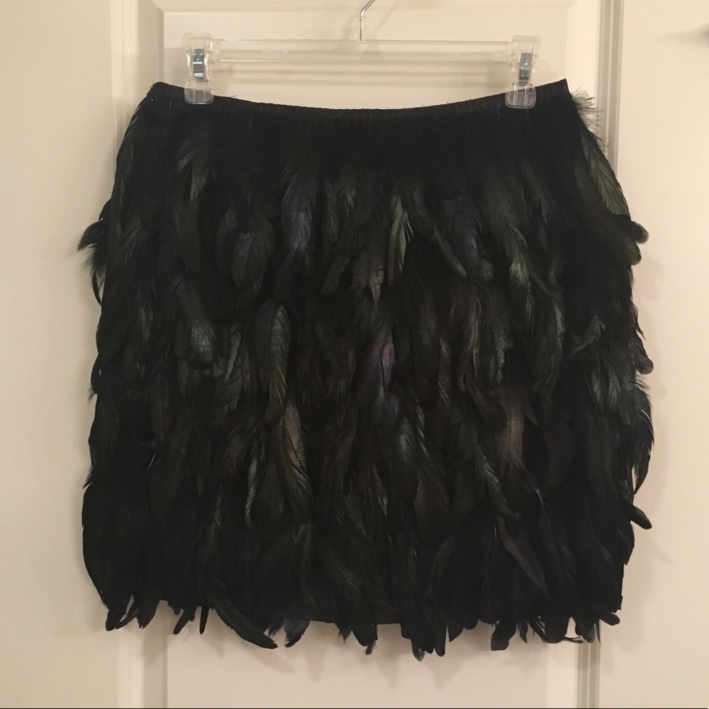 Black Feather Skirt